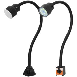 5W/10W/12W LED 기계 공구 작업등 강력한 자석 유연한 구즈넥 기계 장비 클립 선반 작업 테이블 램프 24/220V