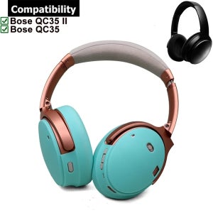 Bose QuietComfort 35 QC35 I II 헤드폰용 보호 실리콘 케이스 땀 방지 재사용 가능한 세척 가능 커버 스킨