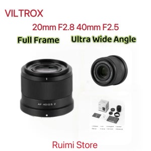 VILTROX 20mm F2.8 40mm F2.5 카메라 렌즈 풀프레임 초광각 자동 초점 VLOG 렌즈 (소니 니콘 카메라용)