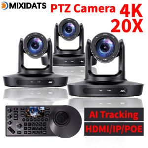 PTZ 카메라 4K 20배줌 화상 회의 카메라 키트 교회 회의 라이브 방송 PTZ 카메라 컨트롤러 (화상 회의용)