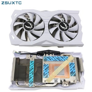ZOTAC RTX 2060 2060 오리지널 비디오 카드, 슈퍼 화이트 GTX 1660Ti 1660 그래픽 카드, 냉각 방열판, GA92A2H, 87mm