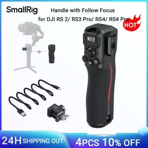 DJI RS2 / RS3 Pro / RS4 / RS4 Pro용 팔로우 포커스가 있는 SmallRig 핸들 안정기 지원 초점 제어/셔터/녹화 -4329