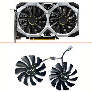 MSI 지포스 GTX 1660 1660Ti RTX 2060 슈퍼 벤투스 XS 비디오 카드 선풍기, RTX2060 GTX1660 GTX1600Ti GPU 선풍기, 87mm