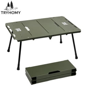 경량 휴대용 접이식 캠핑 테이블, 알루미늄 합금 테이블 보관 랙, 측면 화로 랙, 멋진 캠핑 기어