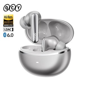 QCY MeloBuds N70 HT18 무선 이어폰 하이브리드 적응형 ANC 하이 레졸루션 사운드 LDAC 블루투스 6.0 이어버드 무선 충전 50시간
