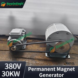 구동 모터가 있는 영구 자석 발전기, 조용한 발전기, 다이나모 발전기, 50KW, 100KW, 220V, 230V, 380V, 400 RPM, 20000W, 30000W