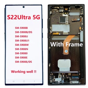 삼성 갤럭시 S22 울트라 LCD 터치 스크린, S908B, S908B, S908U, S908 LCD 디지타이저 어셈블리, 결함 디스플레이 포함