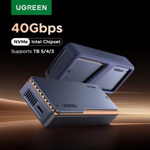 UGREEN 인텔 칩셋 40Gbps NVMe SSD 케이스 SSD 인클로저 썬더볼트 M.2 to USB4.0 어댑터 M.2 NVME PCIE 알루미늄 케이스