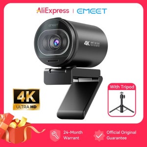 4K 웹캠 EMEET S600 SmartCam 삼각대 USB 카메라 포함 컴퓨터/노트북용 자동 초점 소니 센서 60FPS@1080P 스트리밍 웹 카메라