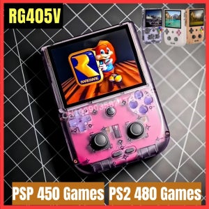 ANBERNIC RG405V 공식 매장 레트로 휴대용 휴대용 비디오 게임 콘솔 4 인치 IPS 터치 스크린 안드로이드 12 PS2 512G PSP 3DS