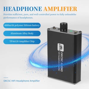 OKCSC BA-06 휴대용 헤드폰 앰프 듀얼 TPA6120A2 칩 지원 16-600Ω 고임피던스 HIFI 밸런스드 출력 오디오 앰프