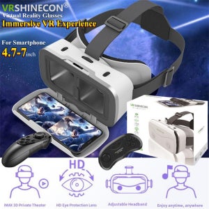 G15 IMAX 자이언트 스크린 가상 현실 안경, HD 3D 영화, 구글 판지 상자, VR 헬멧, 4.7-7 인치 휴대폰, 지지대 게임 조이스틱