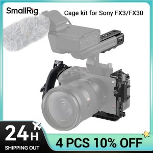 SmallRig-Sony FX3/FX30 용 전체 카메라 케이지 리그 키트, 케이블 클램프 콜드 슈, 나토 레일 소니 FX3 시네마 카메라 DIY 키트
