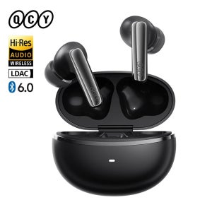 QCY MeloBuds N70 ANC 무선 이어버드, 블루투스 6.0, 적응형 노이즈 캔슬링, LDAC, 고해상도 오디오, 6개 마이크, ENC 이어폰, 50시간 재생, 무선 충전