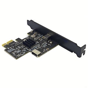 PCI-E USB 3.2 듀얼 타입 C 허브 ASM3142 칩 PCIE USB 타입 C 확장 카드 PCI Express 3.0 X1 to USB 3.2 Gen2 타입 C + 타입 
