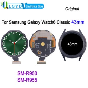 Samsung Galaxy Watch6 Classic 43mm SM-R950 SM-R955 Smartwatch 디스플레이 터치 스크린 교체 용 기존 슈퍼 AMOLED 화면