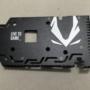 ZOTAC RTX2070 GTX1660 RTX2060 슈퍼 그래픽 비디오 카드용 백플레이트