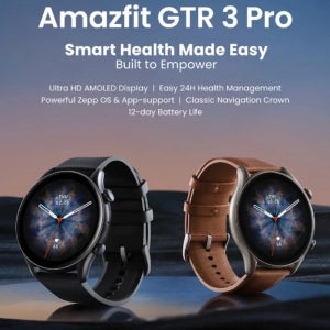 아마즈핏 GTR 3 프로 알렉사 내장 스마트워치 1.45인치 AMOLED 디스플레이 150+ 스포츠 모드 스트레스 모니터링 스마트워치 남녀공용