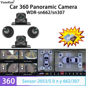 차량용 360도 파노라마 카메라 SN662/307센서 WDR 3D AHD1080P 안드로이드 360APP 앱 지원 야간 시야 방수 및 겨울/봄철용 동결방지 기능 탑재