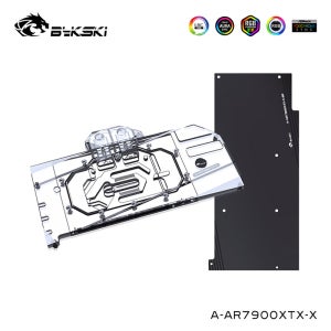 Asrock Radeon RX 7900XTX Taichi 그래픽 카드 쿨러용 Bykski 워터 블럭 서브, 백플레이트 포함, A-AR7900XTX-X