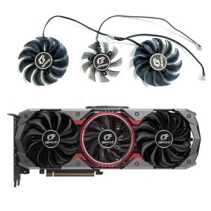 컬러풀 아이게임 지포스 RTX 2080 Ti 2080 2070 2060 GTX 1660 1660Ti 85mm 75mm 4핀 PVA080E12R GPU 팬