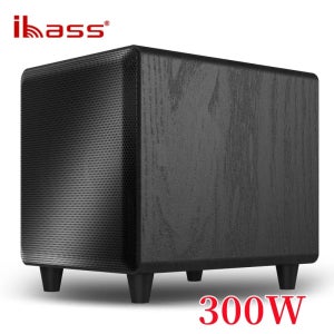아이베이스 M10D 홈 10인치 액티브 서브우퍼 300W 고출력 스피커 홈 시어터 시스템 TV 및 컴퓨터에 맞는 에코 월 스피커