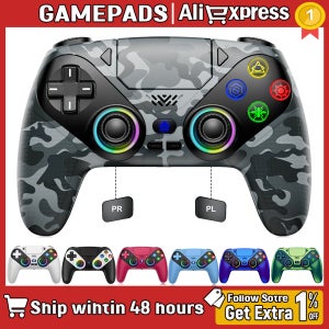 플레이스테이션 5/PS5 컨트롤러용 블루투스 게임패드, 터보 듀얼 센스 진동 프로그래밍 기능이 있는 무선 PS5 콘솔 컨트롤러