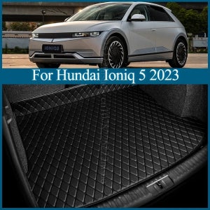 현대 Ioniq 5 NE 용 가죽 자동차 트렁크 매트 2022 2023 2024 2025 전기 버전 럭셔리 패드 트레이 카펫 진흙 자동차 액세서리