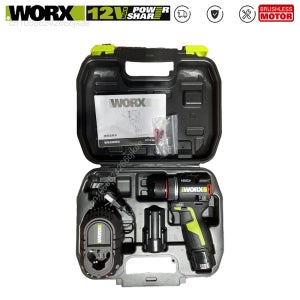 워크스 12V 무선 전기 드릴 WU135 브러시리스 50Nm 1 스마트 클러치 자동 정지 및 2단 속도 조절 유니버셜 12V 플랫폼