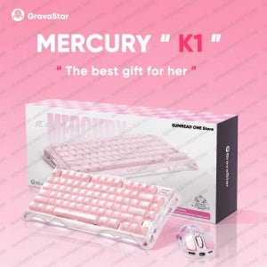 Grava Star Mercury K1 무선 게임용 기계식 키보드 79 키 Bluetooth 2.4G 유선 RGB Hotswap 게이머 비접촉 키보드