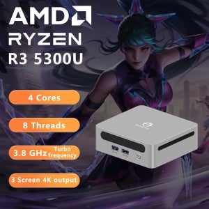 DDR4 3200Mhz Wifi6 HDMI 미니 PC DIY 게이밍 컴퓨터 GenMachine 미니 PC AMD Ren5000 5300U 5475U 5600H 5625U 윈도우 1