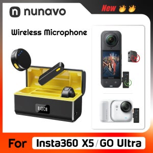 인스타 insta360 x5 /x4 air for insta360 go ultra, 인스타360 Go 울트라 360 액션 카메라용 무선 마이크, 마이크 어댑터 필요 없음, 카메라 