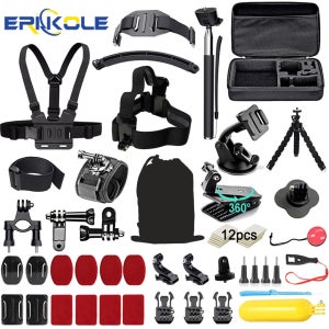 DJI Osmo Action 5 pro 4/3 GoPro Hero 13 12 11/10 Insta360 AKASO Yi Sjcam 액션 카메라용 50 In 1 액션 카메라 액세서리