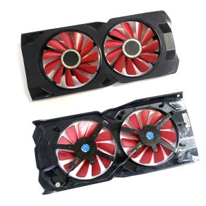 새로운 85MM 4PIN 팬 및 케이스 FDC10U12S9- CF9010H12S XFX RX 470 570 588 2048SP 4GB Black Wolf 그래픽 카드 냉각용 GPU