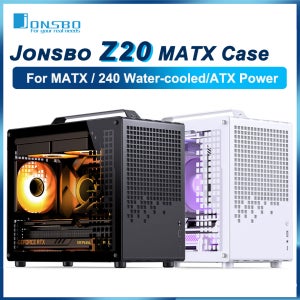 JONSBO Z20 MATX 케이스 분리형 핸들은 240 수냉식 363mm 그래픽 카드 측면 투명도 데스크탑 미니 PC 섀시를 지원합니다.