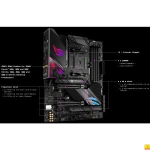 ASUS ROG STRIX X570-E GAMING WIFI II 마더보드 소켓 AM4 CPU DDR4 5100+(OC) 메모리 칩셋 X570 ATX 메인보드