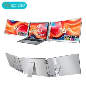 휴대용 LCD FHD IPS 게이밍 백라이트 외장 모니터 고화질 듀얼 트리플 스크린 확장기 생산성 향상 로스파이더