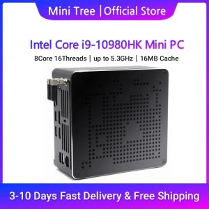 윈도우11 미니 PC 큐브 코어 I9 10980HK 10885H 32GB DDR4 1TB SSD 데스크탑 미니 컴퓨터 가정 사무실 게이머용 듀얼 랜 Wifi6