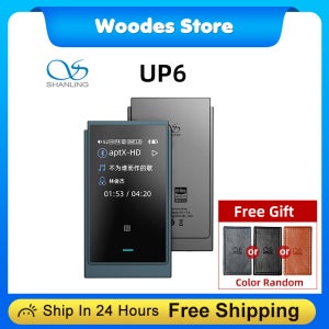 SHANLING UP6 휴대용 USB DAC 앰프 Bluetooth 5.2 헤드폰 고해상도 오디오 듀얼 ES9069Q AMP 동글 HIFI 차량용 휴대 전화