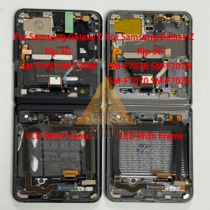 삼성 갤럭시 Z 플립 4G SM-F700/Z 플립 5G SMF707/Z 플립3 5G SMF711/Z 플립4/플립 5 LCD 프레임 스크린용 오리지널 폴더블 6.7인치