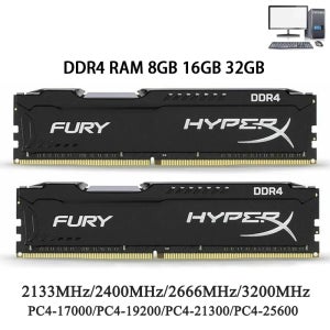 Memoria-데스크탑 메모리, DDR4 RAM 8GB 16GB 32GB 3200MHz 3600MHz 2400 2133 2666MHz, DIMM PC 컴퓨터 288 핀 RAM DD