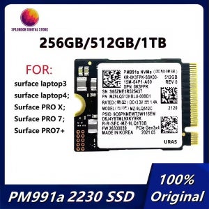 Microsoft Surface Pro7+ SteamDeck용 기존 PM991a 1TB 512GB 256GB SSD M.2 2230 내부 솔리드 스테이트 드라이브 PCIe3.0x4