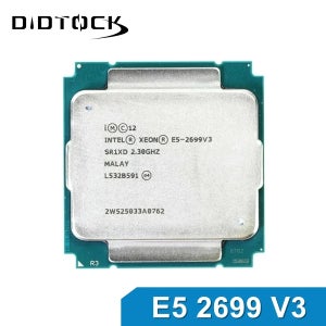 인텔 제온 E5 2699 V3 2699V3 프로세서 2.3GHz 18코어 LGA 2011-3 CPU SR1XD
