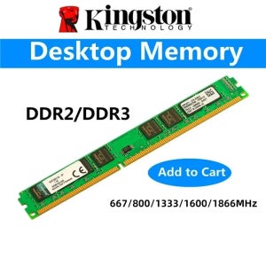 Kingston PC RAM 데스크탑 메모리 모델, PC2, DDR2, 2GB, 800Mhz, 667MHz, PC3, DDR3, 4GB, 8GB, 1333MHZ, 1600MHZ, 