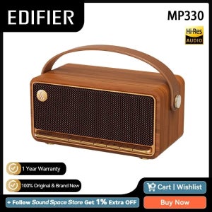 에디파이어 MP330 휴대용 블루투스 스피커 하이 레졸루션 오디오 블루투스 V6.0 스테레오 페어링 USB-C TF 카드 입력 40W RMS 19시간 재생시간