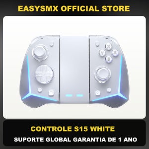 EasySMX S15 L/R 조이패드 무선 RGB 컨트롤러, 닌텐도 스위치/OLED 호환, 자이로스코프, 아미보, 홀 이펙트, 포켓몬용