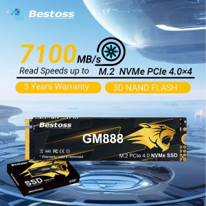 베스토스 M2 SSD 512GB 1TB 2TB PCIe 4.0 NVMe 하드 디스크 M.2 내장형 솔리드 스테이트 드라이브 HDD 하드 디스크 (PS5 데스크탑 노트북용)