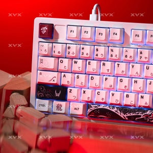 XVX Yuki Aim 키보드 용 키캡 일본어 레이아웃 애니메이션 키캡 PBT 염료 승화 두꺼운 키캡 체리 프로파일 134 키