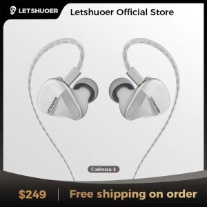 LETSHUOER Cadenza4 유선 IEM Hifi 이어폰 베릴륨 코팅 DD BA 하이브리드 고음질 모니터링 이어폰 모니터