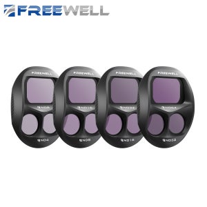프리웰 스플릿 4팩 ND 필터 키트 (DJI 매빅 4 프로 렌즈용), ND4~ND64 필터 조명 제어 카메라 사진 촬영 액세서리